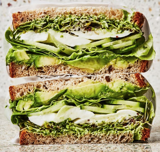 Green Goddess Crunch Sandwich - Trattore Farms