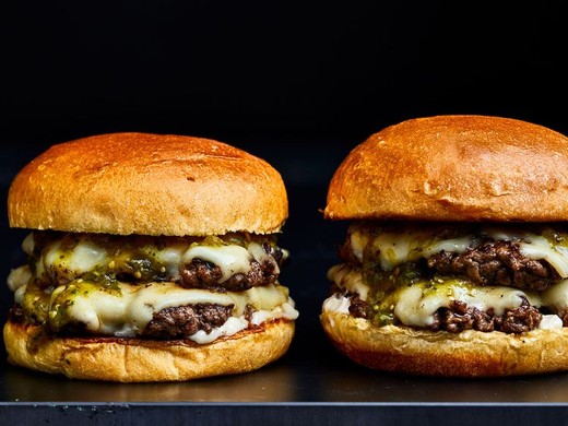 Hatch Chile Smash Burgers - Trattore Farms