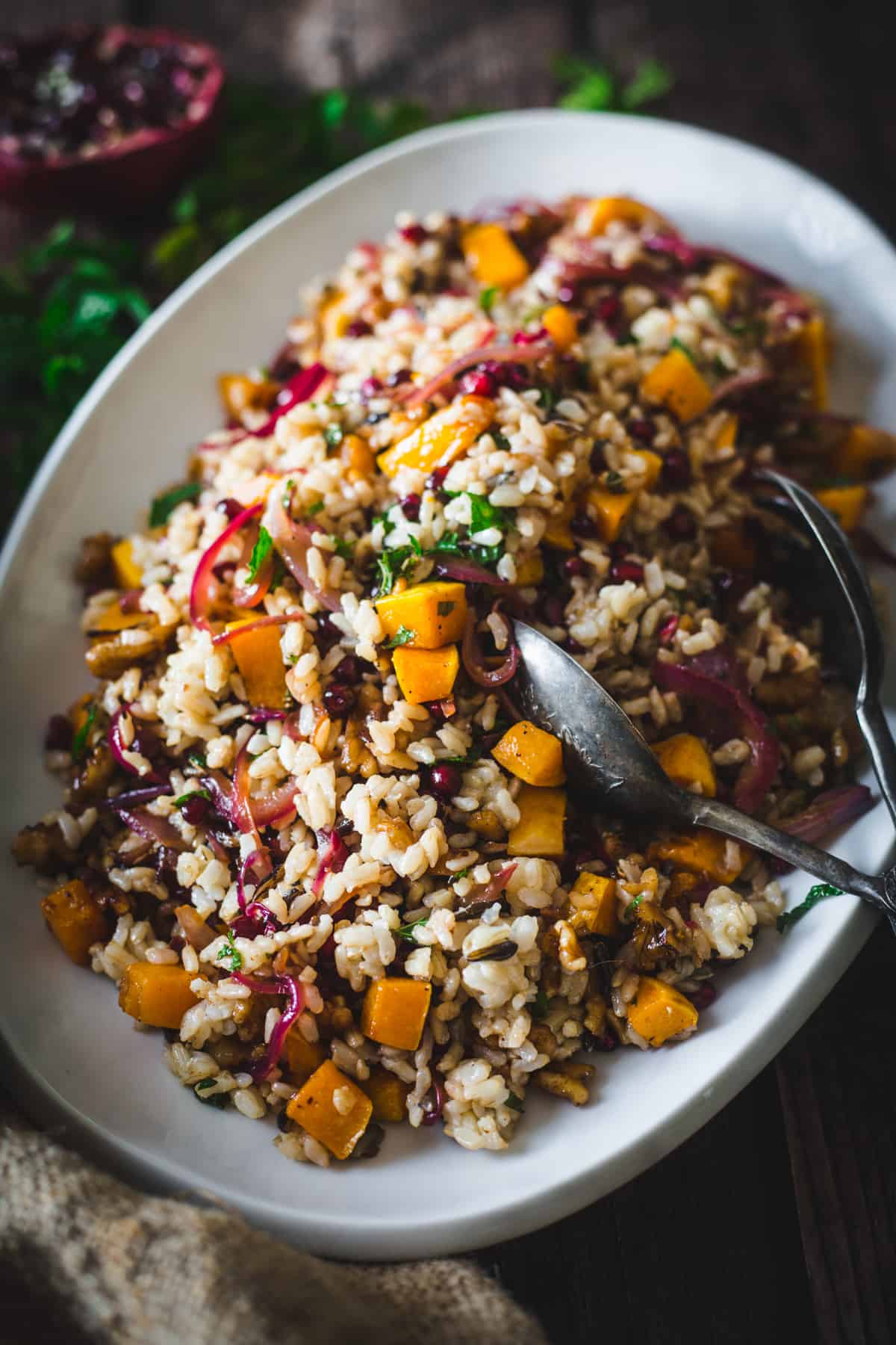 Butternut Squash and Wild Rice Pilaf - Trattore Farms